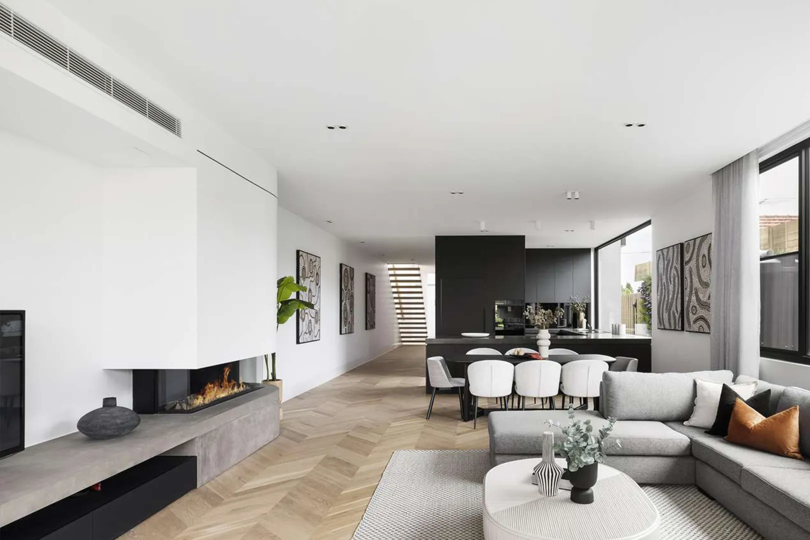 Featured Project Pascoe Vale Chevron Flooring Provincial Floors Chevron Flooring Kitchen and Dining and Hallway